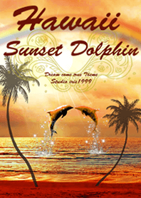 Love luck Hawaii Sunset Dolphin