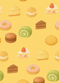 sweet treats on light yellow
