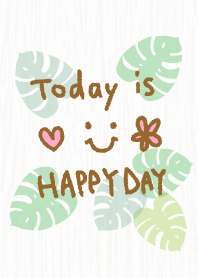 モンステラ木目-スマイル10-