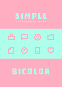 シンプルバイカラー [ミントピンク] No.212