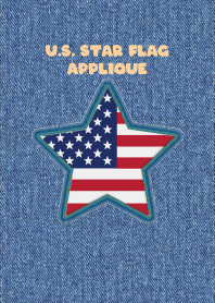 U.S. Star flag Applique 74