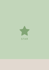 Beige Dull Green - Simple Lucky Star