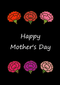Carnations for Mom(black)