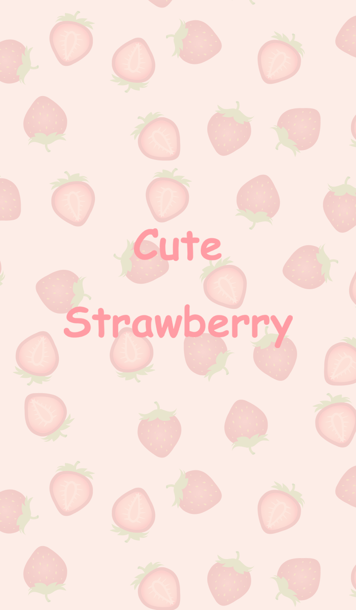 Full of cute strawberries