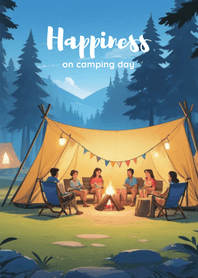 Happiness on camping x family