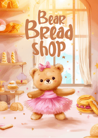 cute bear in bread shop II