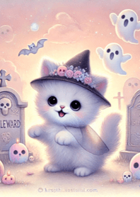 Lovely baby cat in Halloween costum10