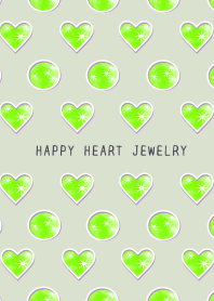 HAPPY HEART JEWELRY-LIGHT GREEN-BEIGE
