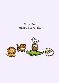 可愛的簡約動物園2(浪漫紫)