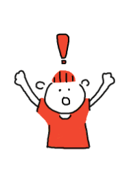Surprised red boy