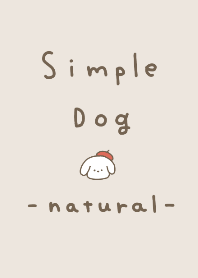simple white dog natural