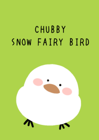 CHUBBY SNOW FAIRY BIRD-RED-GREENj