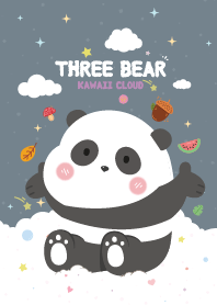 Three Bears Candy Cotton Gray
