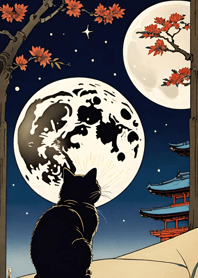 Cat under the Moon 794b2F