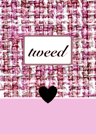 Lovely Hot Pink Tweed
