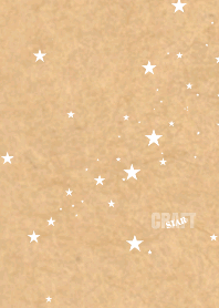 ☆クラフト紙と星★ホワイトバージョン