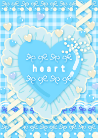 DECO♡ハート♡ライトブルー