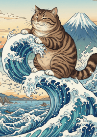 Ukiyo-e cat is back!3