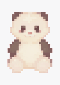 Tema Seni Piksel Panda Hijau 02