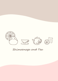 Shimaenaga and Tea -pink- wave