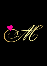 Gold initial - M -