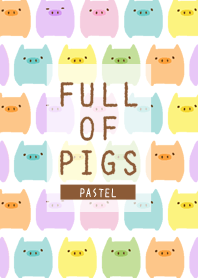 Full of many pigs(Pastel)