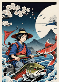 Ukiyo-e Fishing DH7k4