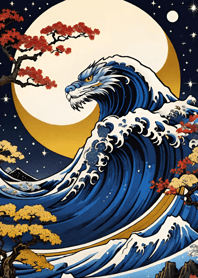 Mountain, Sea, and Moonlit Night 941807