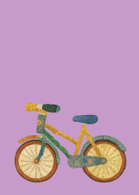 bicycle on light purple