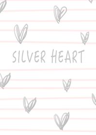 A hand-drawn Silver Heart