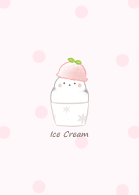 Shimaenaga and Ice cream* -pink- dot
