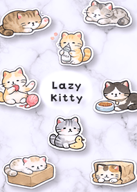 Relaxed cat (purple)