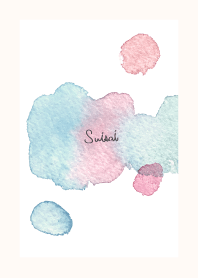 Watercolor theme. Spring color