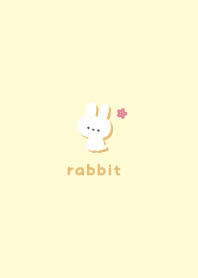 Rabbits5 Cherry blossoms [Yellow]