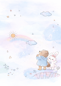 หมีน้อยกับกระต่ายในวันฟ้าใส