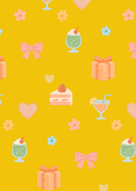 Small items on yellow