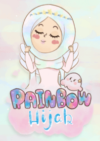Rainbow hijab