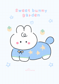 Sweet bunny garden (blue)