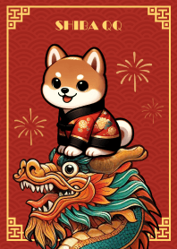 Shiba Inu QQ for Dragon Year