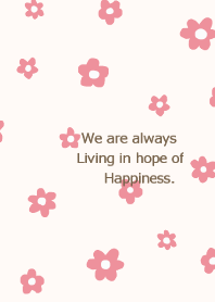 flower pattern / peachpink