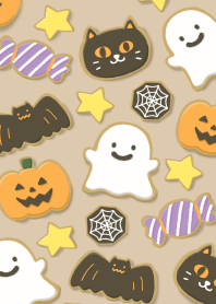 Icing cookies/halloween(beige)