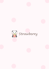 Small Panda and Ichigo -pink- dot