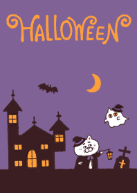 Cat of a bad face Theme Halloween