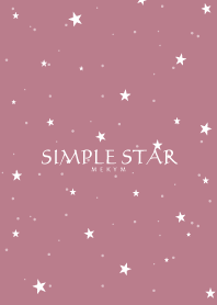 SIMPLE STAR -DUSKY PINK-
