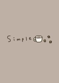 Dull beige and cafe.