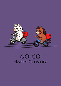 馬上到外送員-深紫色