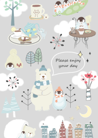 Gray Nordic polar bear 01_2