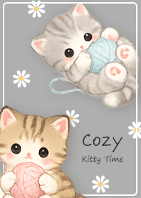 A fluffy, affectionate kitten