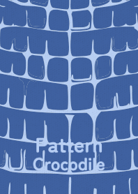 Pattern Crocodile Hidrange blue