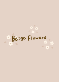 Flowers Theme -beige-